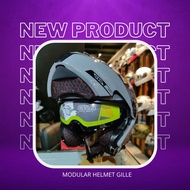 Gille helmet GXR 526 modular dual visor gloss grey