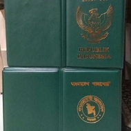 BEST COVER PASPORT ✨SARUNG PASPOR// GREEN FOLDER PASPORT INDONESIA & BANGLADESH_2 JENIS ( LEMBUT DAN