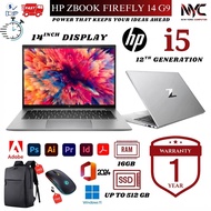 HP ZBook Firefly 14 G9 i5 12th Gen SSD FHD Workstation Laptop Window 11 Pro 1 Year Warranty