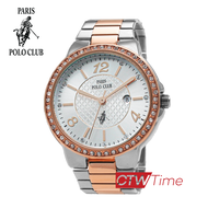 Paris Polo Club นาฬิกาข้อมือผู้หญิง สายสแตนเลส รุ่น PPC-230406