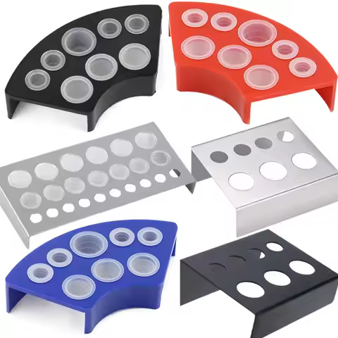 7/8/23 Holes Tattoo Ink Cup Holder Stand Tattoo Tool Pigment Black ink caps Container Makeup Tattoo 