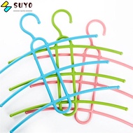 SUYO Clothes Hanger Multifunctional 3 Layer Hanger Hook Space Saver