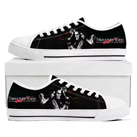 Sweeney Todd The Demon Barber of Fleet Street Low Top Sneakers Mens Womens Teenager Canvas Sneaker C