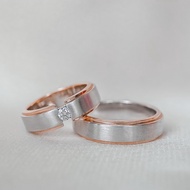 cincin kawin / cincin nikah / cincin pernikahan berlian DRF00382/381