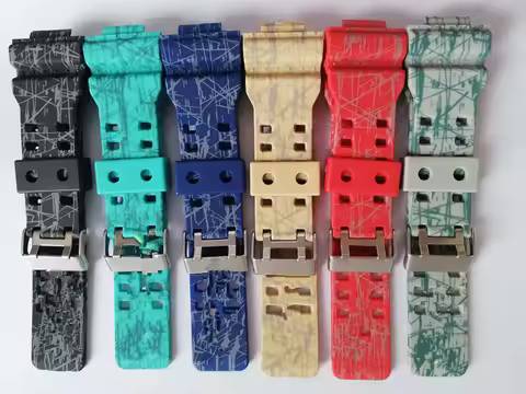 camouflage rubber Wrist Watch Bracelet GR-8900/GW-8900/GAX-100/GLS-100/GLS-8900/GA-110/GA700/GD120/G