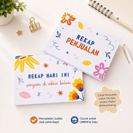 ATK A6 Sales Record Book - Sales Record Book A6 - 40 Pages Simpleer and Practical Aesthetic Design
