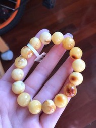 天然琥珀蜜蠟手串