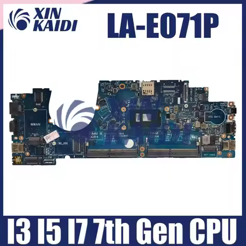 CN-03Y392 MMMK9 For DELL Latitude 5280 5290 Laptop Motherboard LA-E071P I3-7100U I5-7200U I7-7600U C