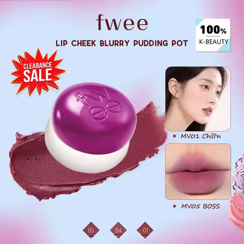 [ClearanceSale] Fwee Lip Cheek Blurry Pudding Pot,Lip And Cheek Use,Natural Flush,Light Skin Hug,Kor