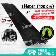 SEMPATI Ruji Jeruji Fiber 25mm 100cm Hitam Untuk Sangkar Burung Merpati Kotak Lovebird Perkutut Bata