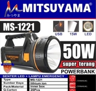 Galeri Online - Senter Tangan Besar LED dan Lampu Emergency Super Terang USB 50W 30W Mitsuyama MS-12