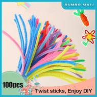 100Pcs Colorful Chenille Stems Twist Sticks Pipe cleaner DIY Material Assorted Colour Art & Craft Da