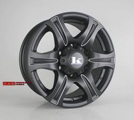 台灣製精品King品牌4X4吉普車專用鋁圈16吋6孔139.7 7J ET44適用Starex史塔瑞斯/HIACE海力士