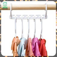 MZM Magic Hangers Save Space Saver Magic Clothes Hanger Clothing Rack Clothes 5 Hooks