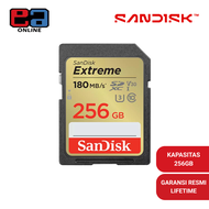 SanDisk Extreme SDXC Card Class 10 V30 U3 180MBps - 256GB