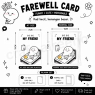 Ready Stock  A7 Farewell Card | Funny Goodbye Card | Resign Office Colleague Internship Graduation G