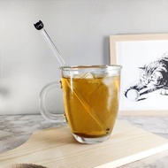 【喵星人襲擊】可愛玻璃貓咪攪拌棒玻璃杯組