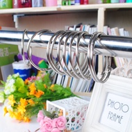 Silver Stainless Steel Ring Mount Type Shower Curtain Ring Curtain Rod Hook