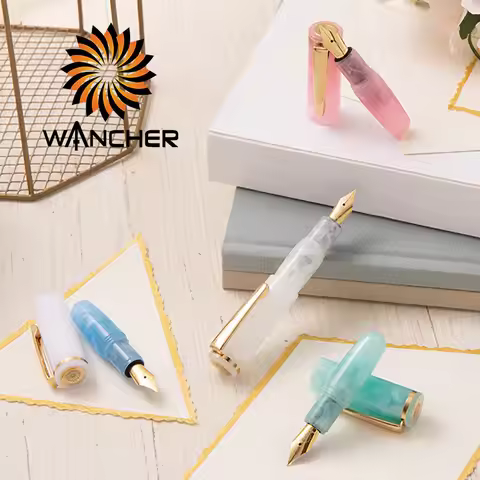 Very mini, small and cute mini fountain pen WANCHER can be filled with ink to write.
