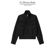 Jacket Biker Polyester Umbrella Shrug Bust Slim 67PERCENT/67% - LINEA ZIP BLOUSE