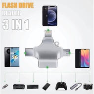 【4in1 แฟลชไดรฟ์】Type-C USB ถ่ายโอนข้อมูล สําหรับ iOS แท็บเล็ต Android สมาร์ทโฟน กะทัดรัดและพกพาสะดวก