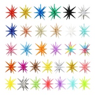 22-inch & 27 inch conjoined explosive star aluminum, BALLOON BINTANG, BELON BINTANG, STAR BALLOON