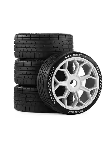 High-Speed RC Tire Wheels 4PCS for 1/7 ARRMA Infraction FELONY Limitless, Fits FSRC Model GT 1/8 Hua