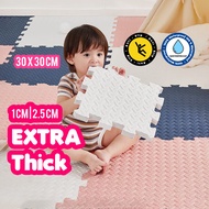 1cm / 2.5cm Baby Playmat 30x30CM Thick EVA Foam Play Mat Puzzle Carpet Mat Bayi Puzzle Floor Karpet 