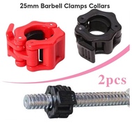 25mm Weight Lifting Collar Clip Lock / Dumbbell Barbell Bar Fixing Clips / Weight Bar Clamp
