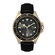 Timex TW2V42200 HARBORSIDE COAST นาฬิกาข้อมือผู้ชาย สายหนัง สีดำ
