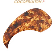 COCOFRUIT0H Guitar Pickguard, Amber Color 2-2.5mm Thickened Acoustic Guitar Cover, Self Adhesive Cel