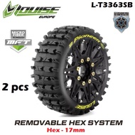 Louise MFT B-PIONEER 1/8 Buggy Tire Removable Offset HEX 17mm Mounted Tire RC Arrma Losi Buggy Hobao