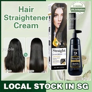 Panax Hair Straightening Cream Keratin Hair Straightener Comb Hair Treatment For Damaged Hair