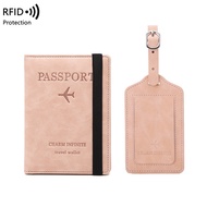 R RFID Passport Holder Luggage Tag Document Passport Holder Tag Multifunctional Travel Passport Bag Set