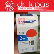 ECOBRIGHT 3W (G45) B22 LED BULB - 3WG45B22