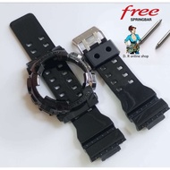 G-SHOCK GA100/GA110/GA120/GD100/GD110/GD12 G-SHOCK REPLACEMENT STRAP WITH BEZEL SET GLOSSY BLACK