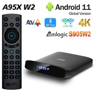 【Value Bundle】 A95x W2 Tv Box Android11 Amlogic S905w2 2g 16g 4g 32g 64g Tvbox Bt5 2.4g 5g Wifi 4k Hdr Youtube Netflix Media Player Set Box