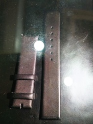 全新 黑色牛仔軟皮 錶帶 18mm