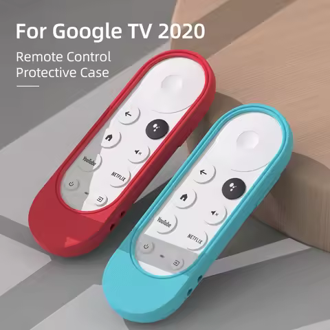 SIKAI Silicone Case for Chromecast for Google TV 2020 Voice Remote Shockproof Protective Cover for G