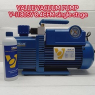 V-i180SV VALUE vacuum pump 8.4CFM single stage airconditioning compressor mesin pam oil refrigeratio