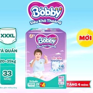 Free 4 Extra Pieces Inside - Bobby XXXL29 Diaper Pants For Babies from 20-35kg - New Date