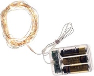 Kurt S. Adler 21.7-Foot 60 Battery-Operated USD Super Bright Warm White LED String Lights