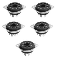 8Pin 5Pcs Quality Vacuum Tube Socket Octal For 66 88 6Sl7 6Sn7 6V6 5Ar4/Gz34 Durable ABS