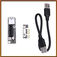 [chasoedivine.] PCI-E 1X to 1X Riser Extender USB 3.0 Cable Working for AMD Motherboard PCI-E 3.0 X1