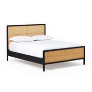 Lafloria Home Decor Haruto Bed Frame_ Black-1.8M