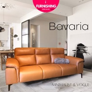 [ i FURNISHING ]BAVARIA/Genuine Half Cowhide Leather Sofa/Sofa 3 Seater/Sofa 2 Seater/Sofa Set/Sofa 