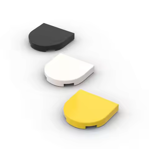 MOC 10PCS 5520 Round 2x2 Half Circle Extended Building Blocks Kit Tile Compatible Assemble Particle 