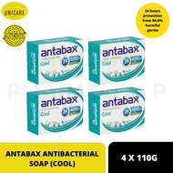 ANTABAX ANTIBACTERIAL SOAP 4 X110G (COOL)