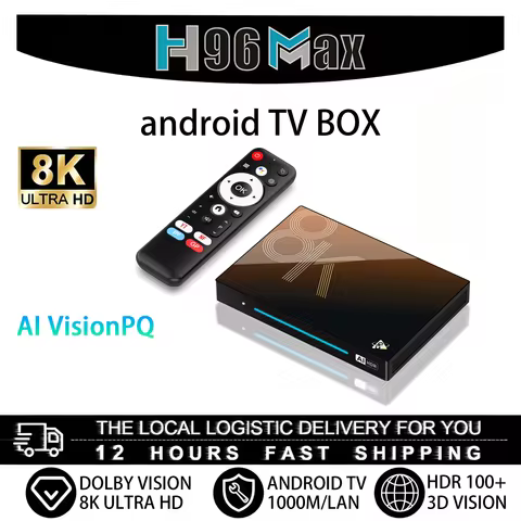 New H96 MAX M9S Android Smart TV Box 8K UHD HDR Dual Band WiFi Bluetooth Multimedia Player Home Thea