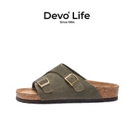 Devo Life | รองเท้าแตะคอร์กสำหรับคู่รักใส่ภายนอก
